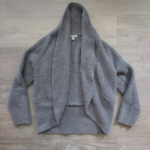 Barefoot Dreams Soft Cozy Chic Gray Knit Cardigan